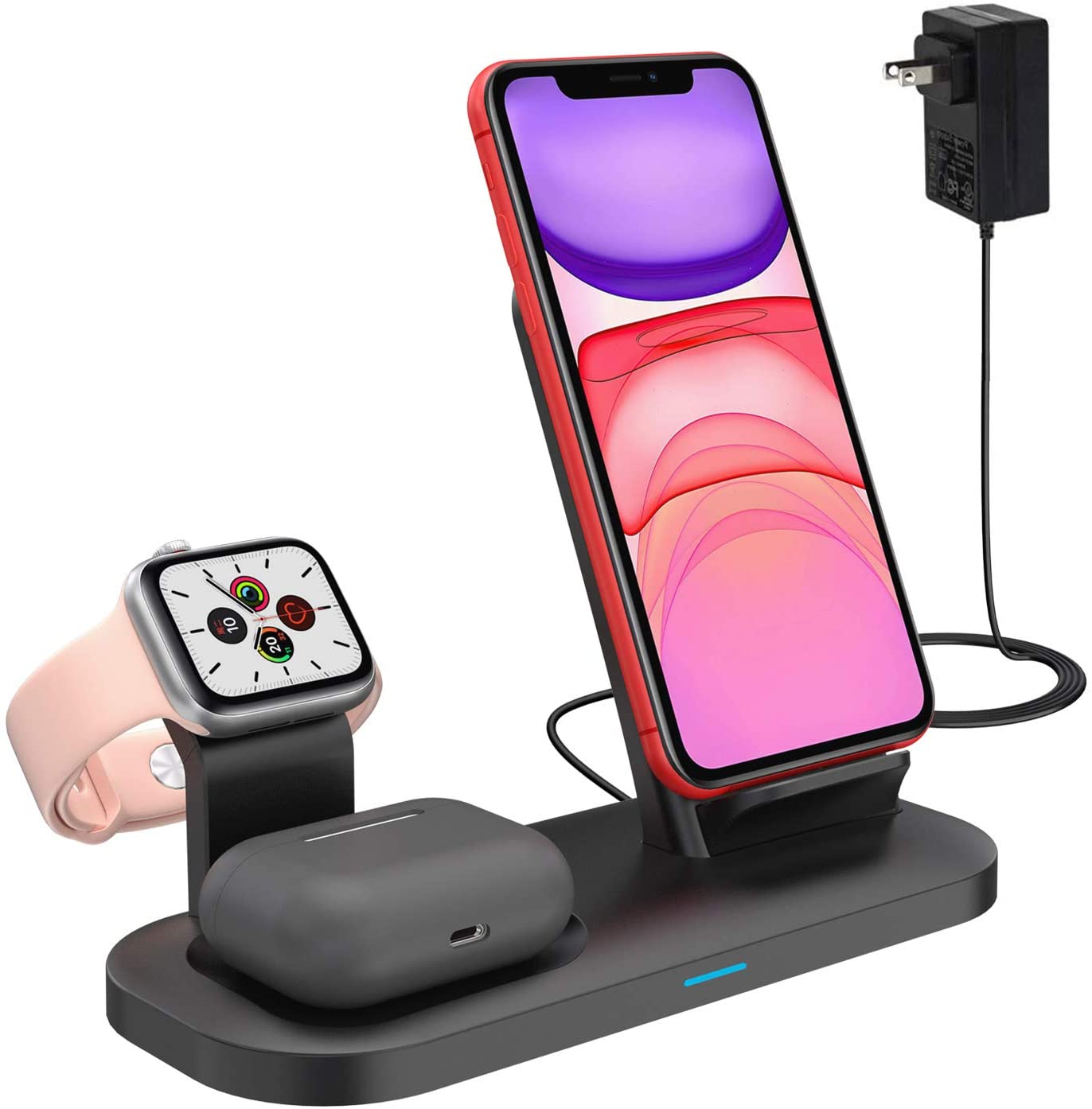 Simpjoy 3 In 1 Wireless Charger Wireless Charging Stand